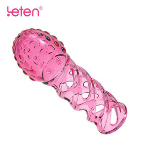 Klitoris G-Punkt Stimulation <span class=keywords><strong>Sex</strong></span> Zeit verlängerung Spiked Hollow Hollow-Carved Design Weiche Silikon Dildo hülle für Männer - Product Image 3