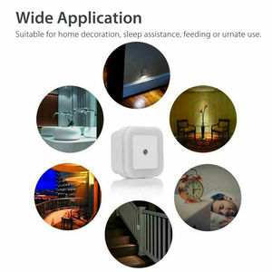 Lámpara de luz nocturna LED con Control de Sensor automático enchufable de EE. UU., enchufe de pared, lámpara de lactancia <span class=keywords><strong>para</strong></span> bebés, lámpara <span class=keywords><strong>para</strong></span> dormir <span class=keywords><strong>para</strong></span> dormitorio, pasillo, Baño - Product Image 6