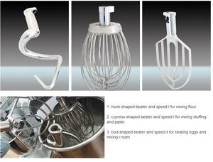 20 lít Chất Lượng Cao Công Nghiệp Tốc Độ Biến Bánh Hành Tinh Máy Trộn Bánh Mì Bột Trộn Giá Ba Khuấy - Product Image 4