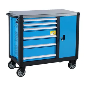 workshop dedicated metal strong tool cabinet with wheel and tools