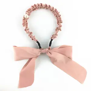 Neue Design Bowknot haarband mit perle schule Haar band für mädchen frauen