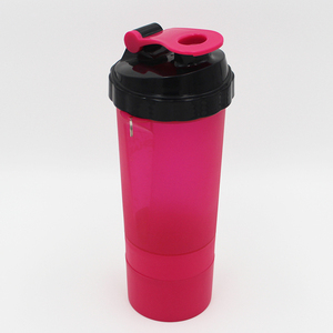 Bola de acero <span class=keywords><strong>inoxidable</strong></span> al por mayor de 650 ml botella de la coctelera de tres capas con mosquetón - Product Image 3