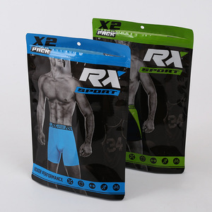 Impresión de plástico con <span class=keywords><strong>cierre</strong></span> hermético ropa interior bolsa de embalaje de plástico transparente ropa interior bolsa - Product Image 2
