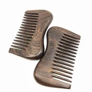 Недорогие персонализированные гребни для бороды из сандалового дерева