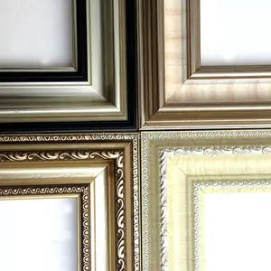 Classic Style Ornate Antique Large Gold Art Canvas Custom Plastic Picture Oil Painting Frame Moulding For Wall Molding
