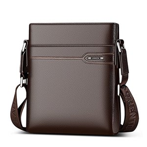 Borsa a <span class=keywords><strong>tracolla</strong></span> da <span class=keywords><strong>uomo</strong></span> in vera Cow Top in pelle a grana con chiusura a cerniera con Design a portafoglio lungo - Product Image 4