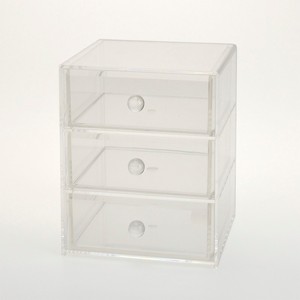 Organizador de maquillaje acrílico, transparente, 4 rejillas - Product Image 6