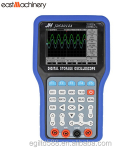 JDS3012A Osiloskop Genggam Portabel, Generator Sinyal Multimeter Osiloskop Perekam Data Bandwidth 30MHz 2 Saluran