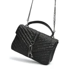 Новая модная черная дизайнерская 2024 модная сумка летняя женская сумка на плечо роскошная женская сумка