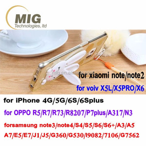 Oído lindo conejo kickstand TPU teléfono caso para Samsung A3 A5 <span class=keywords><strong>A7</strong></span> E5 E7 teléfono móvil contraportada - Product Image 6
