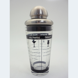 [Holar] Shaker à cocktails en verre et acier inoxydable fabriqué à Taïwan avec des recettes - Product Image 2