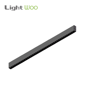 Lustres linéaires en aluminium <span class=keywords><strong>noir</strong></span> de conception nouvelle, fabriqués en usine, suspendus à l'intérieur, pour table à manger, bureau, luminaires suspendus LED, <span class=keywords><strong>3</strong></span> ans - Product Image 2