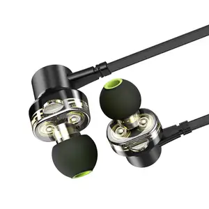 AWEI Popular Quality 3.5 Jack Type 6mm Four Drivers Smart Newest Wired Earphone bullet headphones