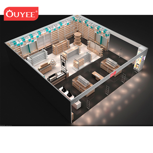 Accesorios de moda tienda Interior de madera de diseño de góndola estante Miniso Boutique de tienda de venta al por menor de tabla de visualización de Rack - Product Image 5