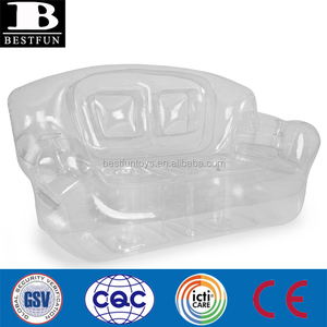 Divano gonfiabile in PVC di alta qualità divano gonfiabile in <span class=keywords><strong>plastica</strong></span> trasparente durevole divano gonfiabile portatile pieghevole - Product Image 6