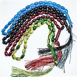 Cuentas de cristal tasbeeh, abalorios de oración islámica, 11x7mm, 10 colores - Product Image 4