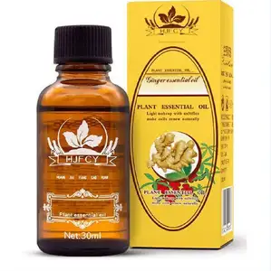 30ml Ginger Essential Oil Body Massage Oil Anti Aging Lymphatic Detoxification Body Pure Plant Essential Oil 30ml Ginger