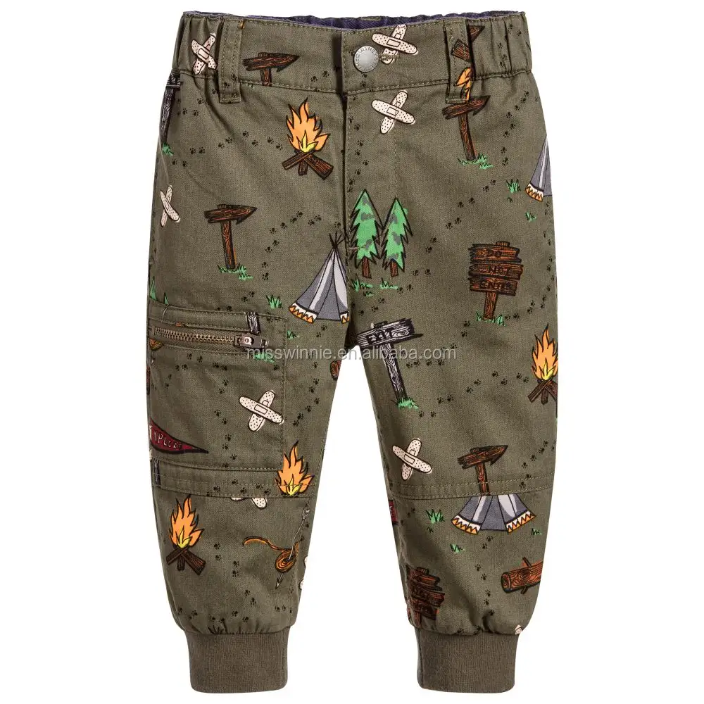 Children's pants with pattern cotton trousers casual style new fashion clothing for boy