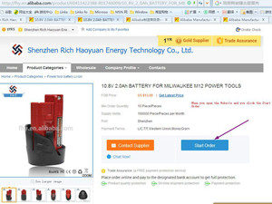 Fabricación oem cargador de batería de la herramienta eléctrica para <span class=keywords><strong>milwaukee</strong></span> m12 <span class=keywords><strong>12</strong></span> v batería de iones de litio voltios <span class=keywords><strong>12</strong></span> tv - Product Image 2