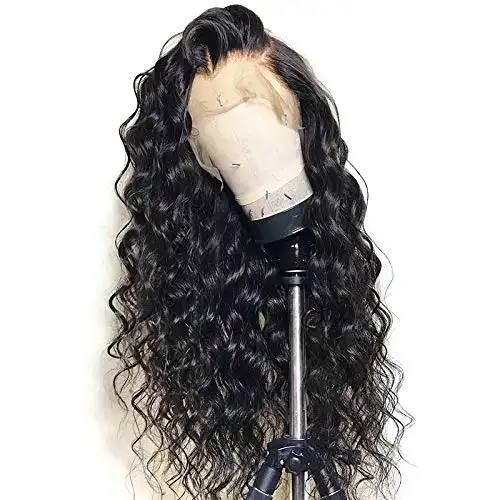 China Wholesale virgin hair vendors invisible Bleached knots wavy curly 360 Frontal lace Wig human hair Brazilian
