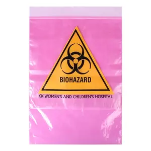 Grosir Tas Kunci Zip Spesimen Biohazard Medis untuk Laboratorium