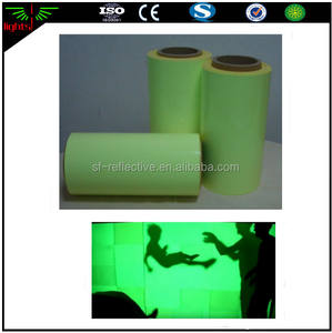 Buena calidad de plástico luminoso papel/glow in the dark films hojas/adhesivo película fluorescente - Product Image 1