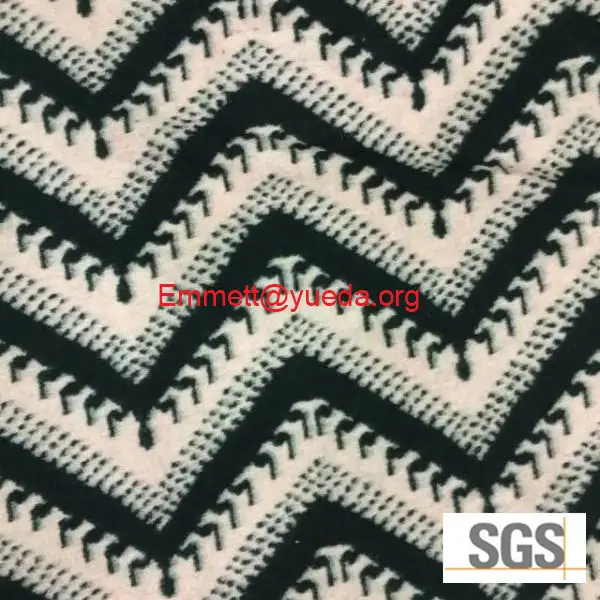 Zigzag jacquard ontwerp gekookt Wollen Stof, wollen Doek Stof, wol Doek Stof