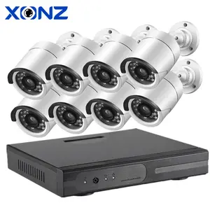 Gravador de câmera ahd dvr 2tb, disco rígido, preinstled, 8 sistemas de câmera, 8ch ahd cctv kits de câmera