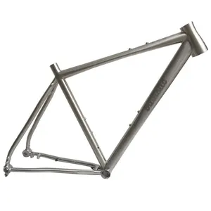 Hydroformed Tubing Cyclocross Frame Titanium 700c Road Bicycle Frame For Flat Disc Brake