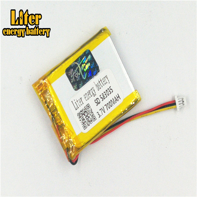 Prise 1.0-3 P 3.7 V 583035 700 mah Haute qualité batterie rechargeable au lithium-polymère