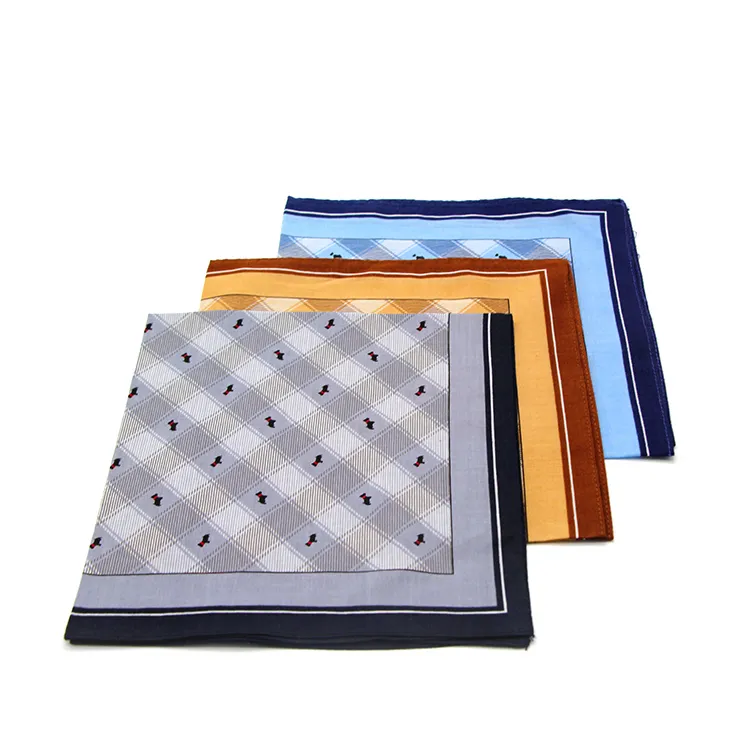 Chinese Manufacturers Custom Design Pure Cotton Printed Handkerchief