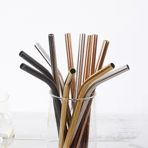 Straw Drinking Stainless Steel Drinking Straw Colorful