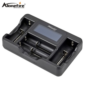 Alunefire SC-04 USB Smart battery charger schermo LCD Intelligent li-ion <span class=keywords><strong>18650</strong></span> 14500 16340 26650 1.2V Ni-mh Ni-Cd AAA AA Charger - Product Image 2