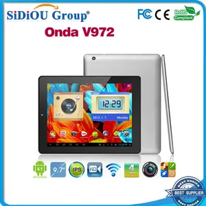 Onda V972 9.7-дюймовый планшетный IPS экран Retina III Allwinner A31 Quad процессоры 2GB DDR3 Android 4.1 двойной камеры 2048x15