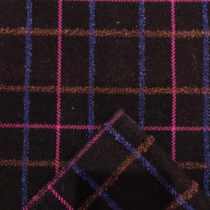 Nouveauté 2025, prix bas, <span class=keywords><strong>tissu</strong></span> tissé en laine mélangée à carreaux jacquard pour costume et manteau - Product Image 4