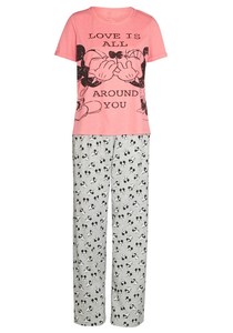 <strong>Minnie</strong> and <strong>Mouse</strong> Slogan Cartoon Print Pajamas - Product Image 2