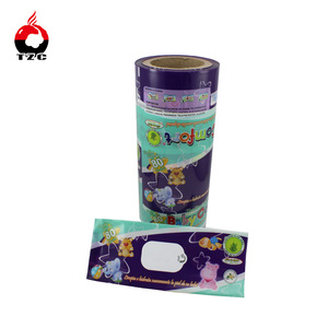 Rotoli di Film <span class=keywords><strong>per</strong></span> <span class=keywords><strong>Imballaggio</strong></span> di Salviette Umidificate, OPP Opaco/LDPE Bianco - Product Image 2