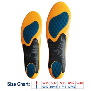 Solette per massaggio PU sport e Comfort con arco in Gel supporta solette per calzature morbide Anti-sudore - Product Image 5