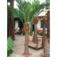 Лидер продаж, пластиковое кокосовое дерево, ствол из стекловолокна, искусственное кокосовое пальмовое дерево
