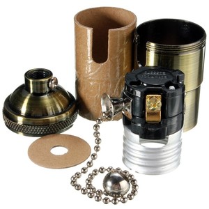 Edison Lampholder E26/E27 Cổ Nhôm Đèn Ổ Cắm Với Kéo Chuỗi - Product Image 6