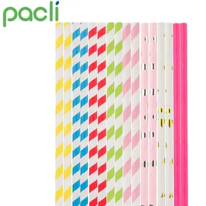 Nice looking wholesale customized paper straws