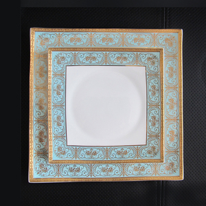 Vaisselle de luxe en porcelaine fine, 125 pièces, 66 pièces, en céramique, avec motif doré en relief - Product Image 3
