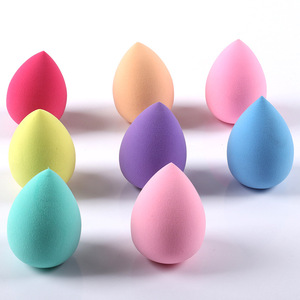 Éponge ovale colorée à maquillage pour filles, accessoire de beauté, pièces - Product Image 1