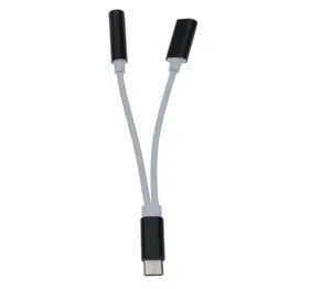 Nieuwe producten 3.5mm AUX kabel Adapter 2 in 1 Audio kabel Voor Mobiele Telefoon