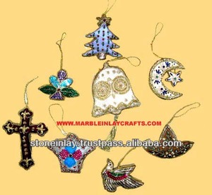 Designing Hand Embroidery Christmas Hanging Ornaments - Product Image 1
