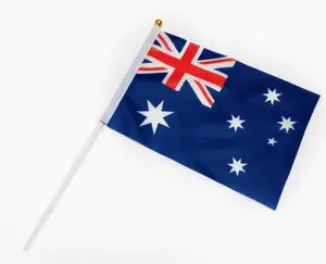 Маленький ручной машущий флаг, индивидуальный Австралийский ручной Национальный флаг
