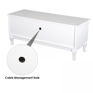Fashion Mdf <strong>TV</strong> Stand Unit Corner <strong>Table</strong>, MDF-Ivory <strong>White</strong> - Product Image 5