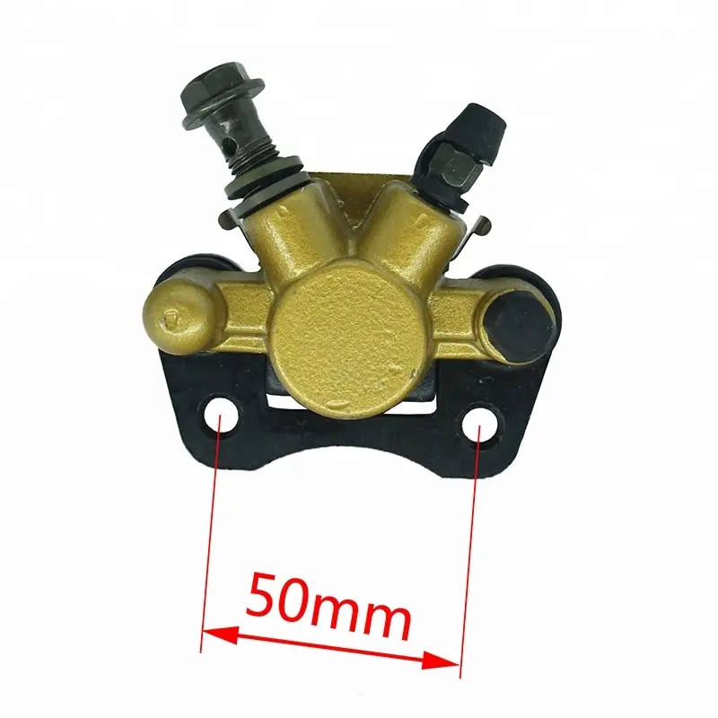 Nuovo Ad Alte Prestazioni 50mm Oro Freni A Disco Freno Anteriore Pinze Morsetto Inferiore Pompa Parti Del Motociclo Per ATV Dirt Pit bici KC-144