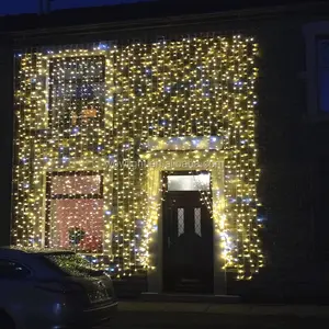 Warmwhite cabo de borracha branca luz de led, varal de casamento guirlanda de luz de fadas à prova d' água uso externo