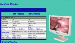 ENT Endoscopia Set 19 "Monitor médico - Product Image 4